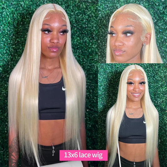 30 Inch Straight Blonde 613 Hd Lace Frontal Wig 13x6 Transparent female hair